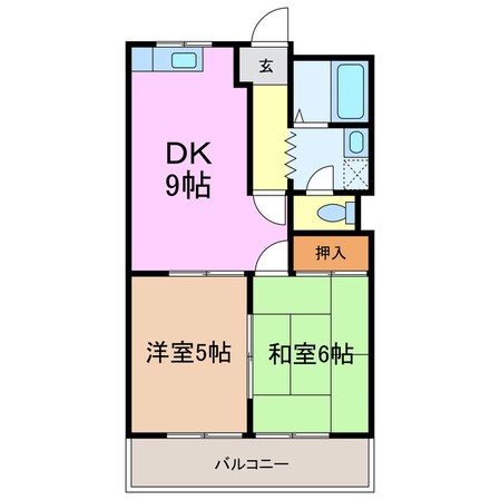 スプリング岩崎Ⅰの物件間取画像